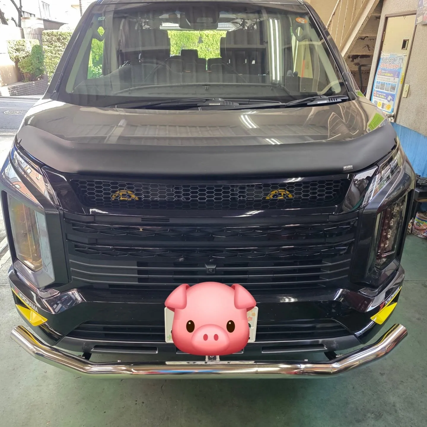 デリカのホーン交換及びグリル交換をしました。